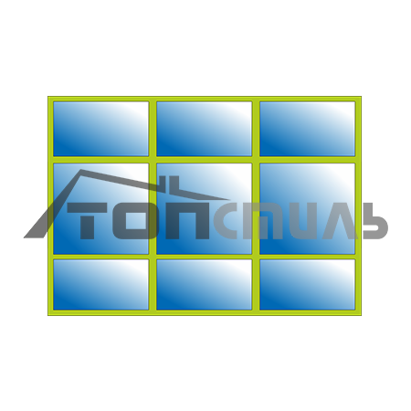 Стеклянная перегородка 4000-2800 №1
